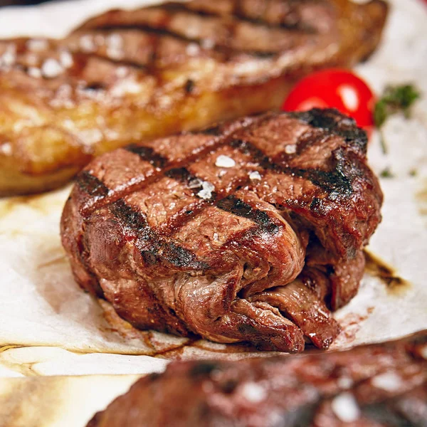 바베 큐 쇠고기 스테이크 — 스톡 사진
