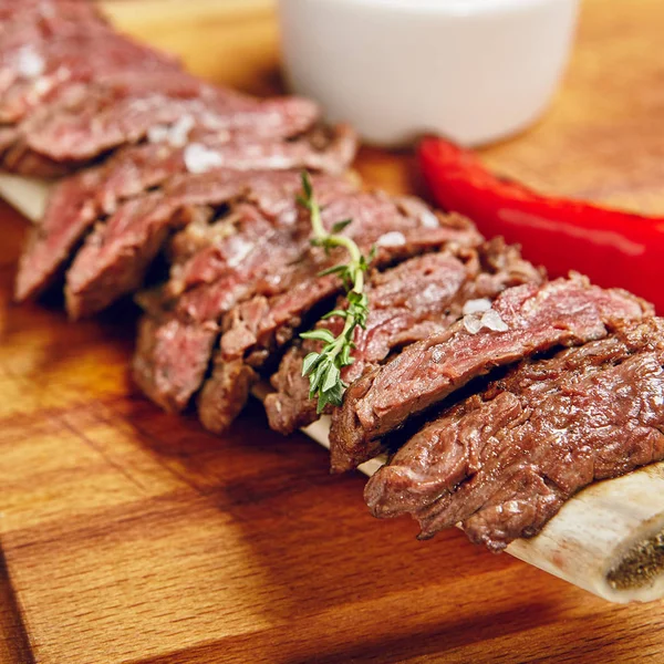 BBQ hovězí steak — Stock fotografie