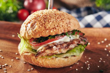 Lezzetli taze Burger