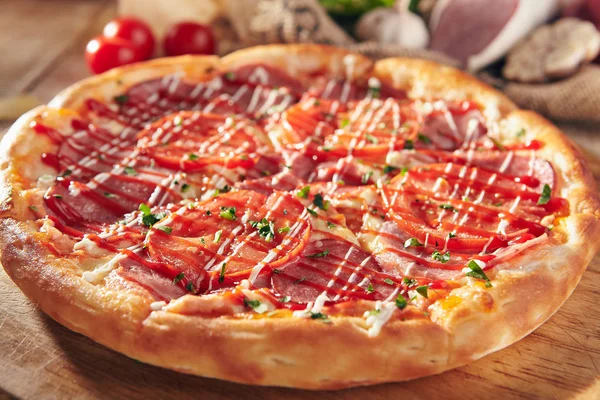 맛 있는 신선한 피자 — 스톡 사진