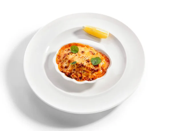 Lasagne z mořských plodů — Stock fotografie