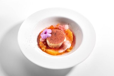 Creme brulee yakın çekim
