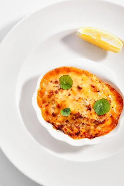 Lasagne z mořských plodů — Stock fotografie