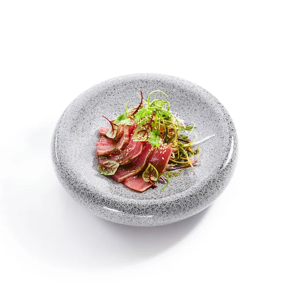 Tataki Thon Vue Latérale Méthode Culinaire Japonaise Traditionnelle Délicieux Poisson — Photo