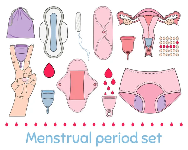 Adet seti, kadın hijyeni ve kadın sağlığı. 