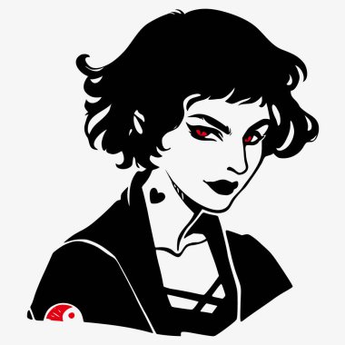 Gotik Güzel, şık bir kız