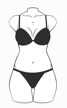 Kadın modunda kadın iç çamaşırı