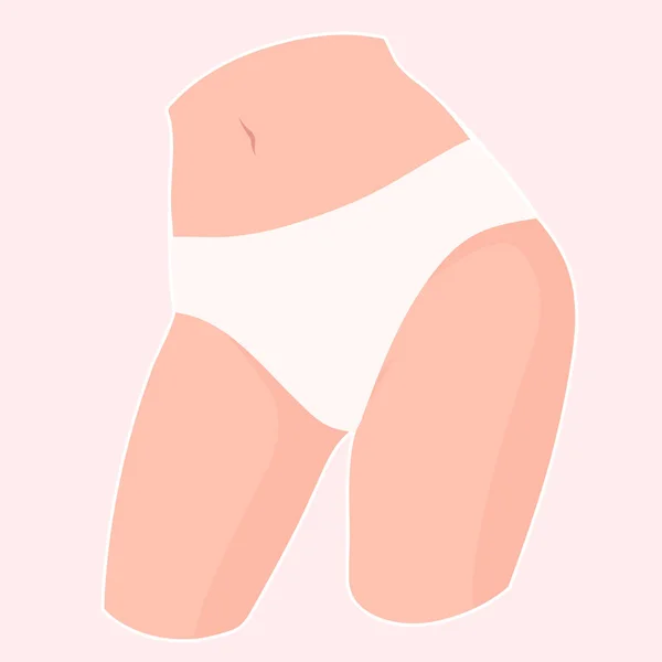 Female Cute Underwear Model — Stock Vector