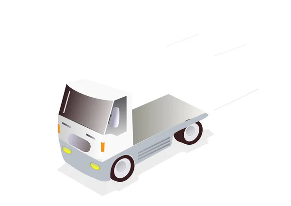 Trattore camion bianco — Foto Stock