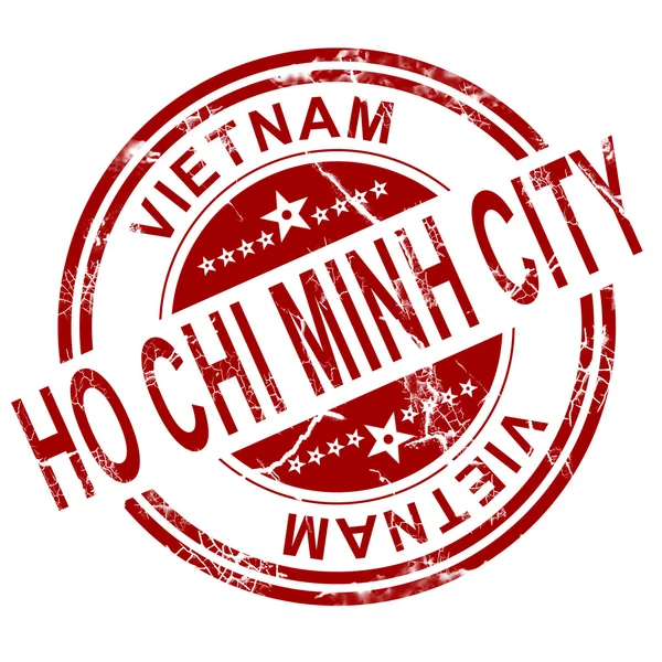 Sello de ciudad rojo Ho Chi Minh —  Fotos de Stock