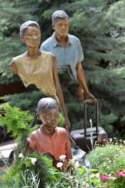 Çiçek kubbe, Singapur içinde heykel