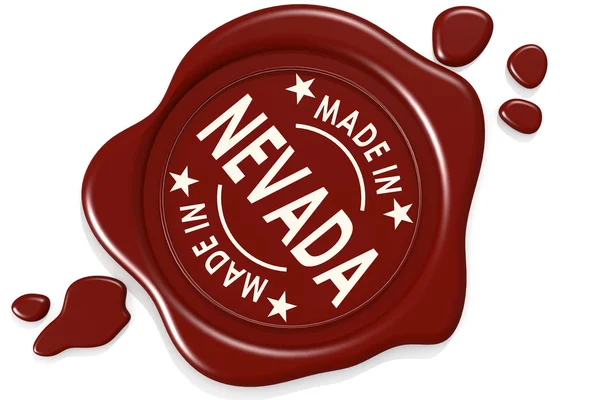 Selo de etiqueta de Made in Nevada — Fotografia de Stock