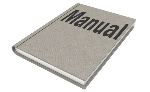 Manual Isolated on the white background — Stock Photo, Image