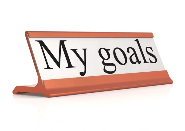 My goals table tag — Stock Photo, Image