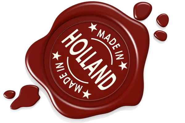 Selo de etiqueta de Made in Holland — Fotografia de Stock