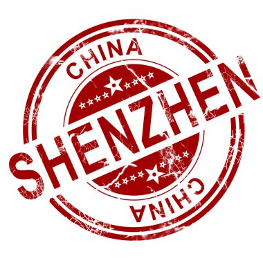 Kırmızı Shenzhen damgası 