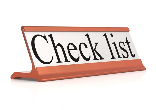 Check list table tag isolated — Stock Photo, Image