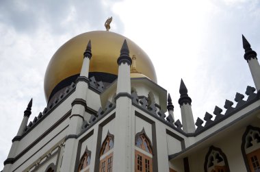 Mescid Sultan 'la Singapur sokak manzarası