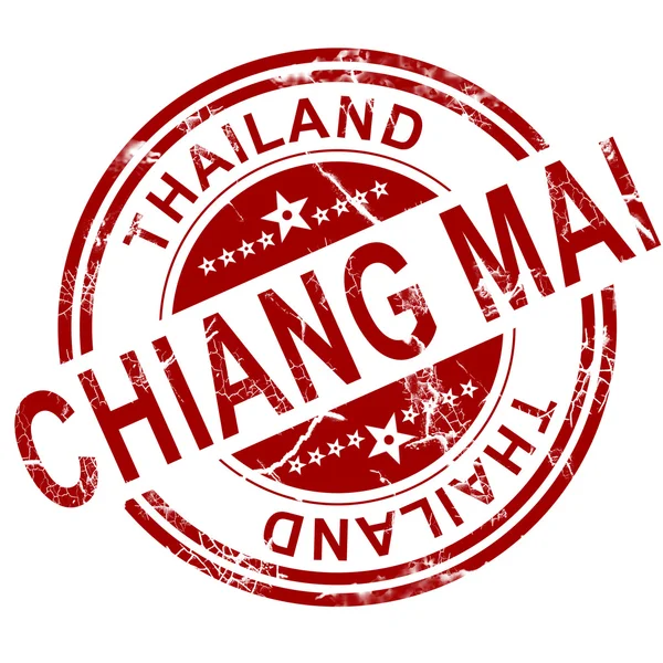 Red Chiang Mai stempel — Stockfoto