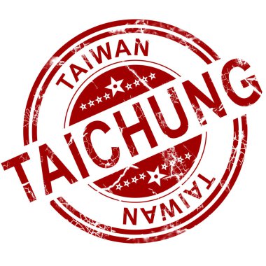 Kırmızı Taichung damgası 