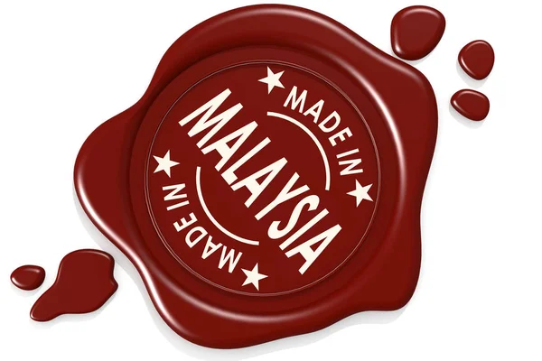 Label seal of made in Malaysia — Stock Photo, Image