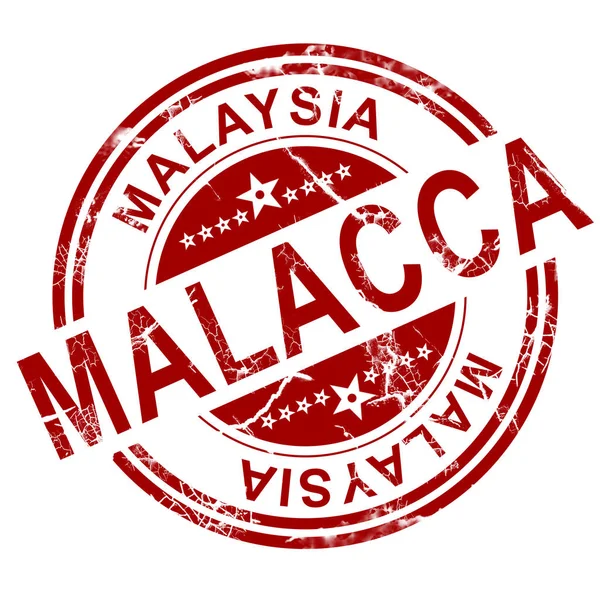 Red Malacca stamp — Stock Photo, Image