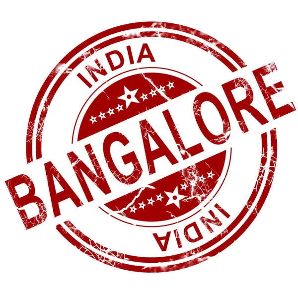 Red Bangalore stamp — Stock Photo, Image