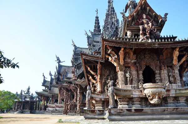 Святилище Истины, расположенное в Паттайе Таиланд — стоковое фото