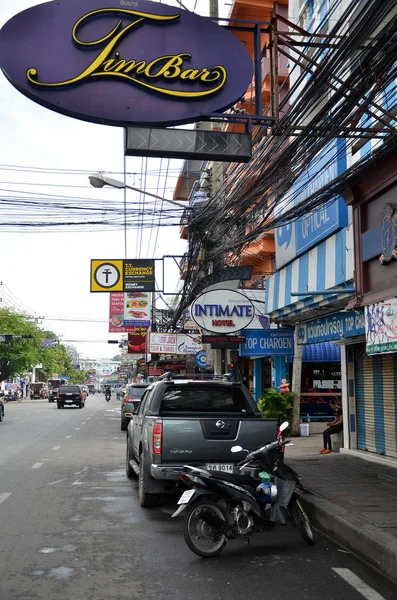 Viiew of Street em Pattaya.Tailândia — Fotografia de Stock