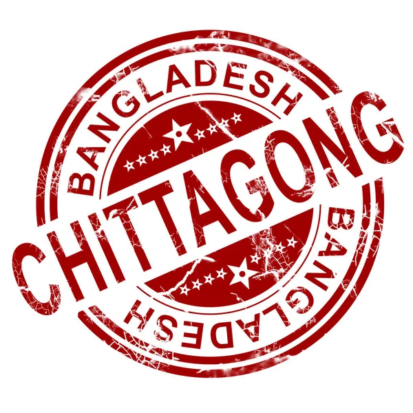 Red Chittagong stamp — Stock Photo, Image