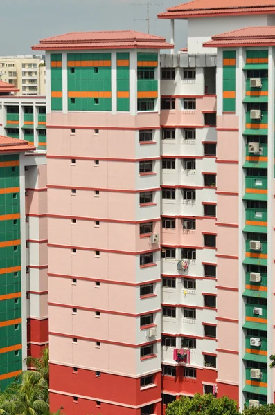 Viviendas públicas típicas en Singapur — Foto de Stock
