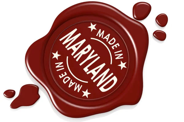 Etichetta sigillo di made in Maryland — Foto Stock