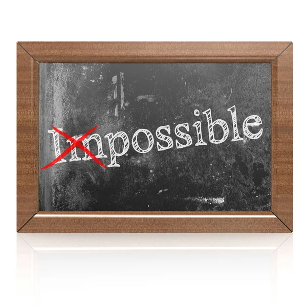 Het onmogelijke is mogelijk — Stockfoto