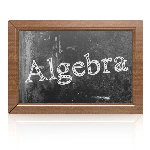 Algebra geschreven op blackboard — Stockfoto