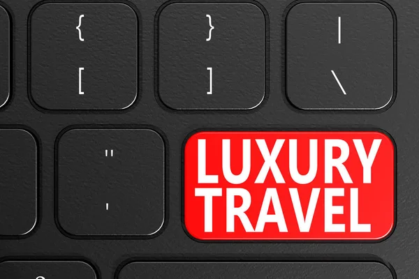 Luxus utazási fekete billentyűzet — Stock Fotó