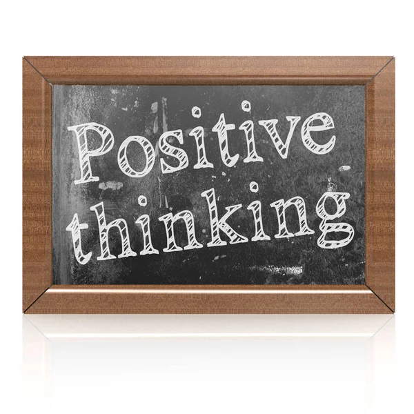 Positive thinking written on blackboard — Stock Photo, Image