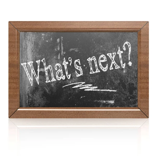 What is next text written on blackboard — Stock Photo, Image
