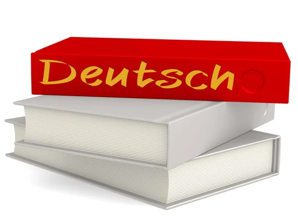 Copertina rigida con parola Deutsch — Foto Stock