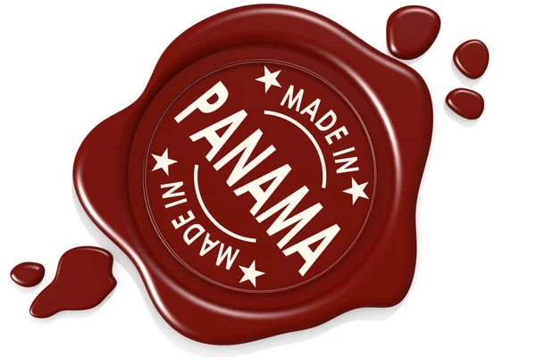 Etichetta sigillo di made in Panama — Foto Stock