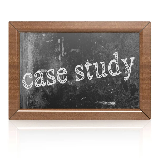 Success concept with case study on blackboard — Stock Photo, Image