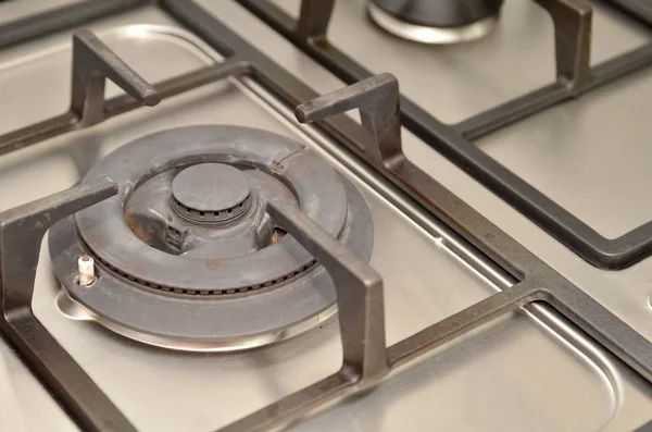 Close up image of the gas stove — Stock Photo, Image