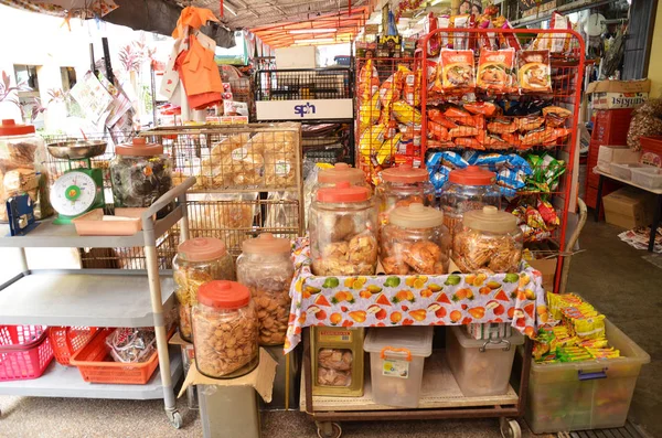 Tienda de comestibles tradicional en Chinatown, Singapur — Foto de Stock