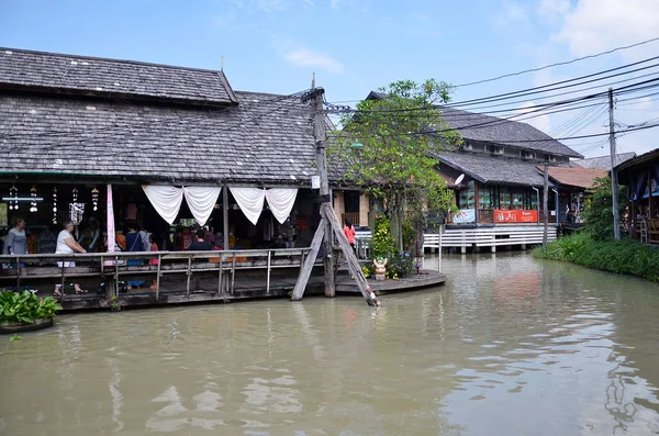 Mercado flotante de Pattaya cuatro regiones — Foto de Stock
