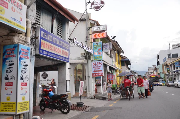 Vecchie strade e architettura di Georgetown a Penang, Malesia — Foto Stock