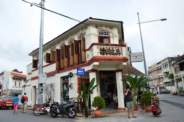 Gamla gator och arkitekturen av Georgetown i Penang, Malaysia — Stockfoto