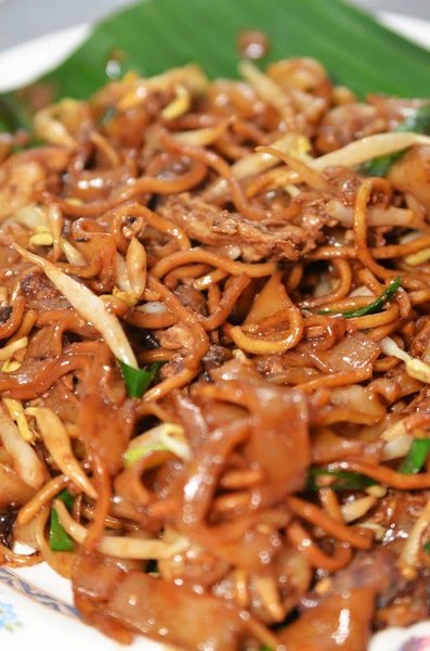 Penang Char Kuey Teow frito — Fotografia de Stock