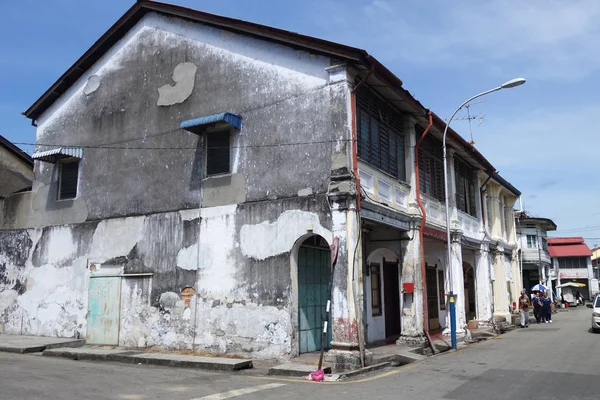 Gamla gator och arkitekturen av Georgetown i Penang, Malaysia — Stockfoto