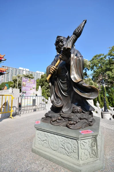 Estátua de porco em Wong Tai Sin Temple, Hong Kong — Fotografia de Stock