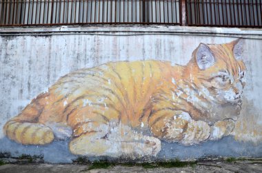 Skippy, dev kedi sokak sanatı