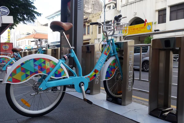 Parki Linkbike na ulicy w Penang — Zdjęcie stockowe